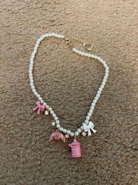 Betsey Johnson Baking Pearl Necklace